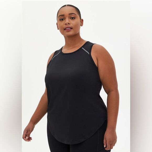 Torrid Active Plus Size 2X Black Moisture Wicking Sleeveless Top - Picture 1 of 6